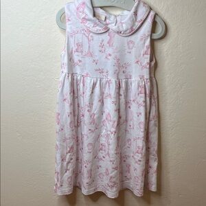 Pima Cotton Bear Patterned Kids Dress